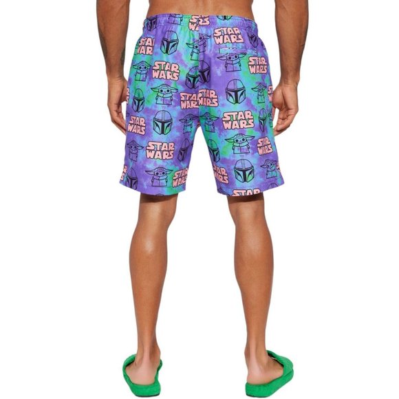 Disney Star Wars Tie Dye Board Swim Shorts Trunks Men's - Picture 5 of 5